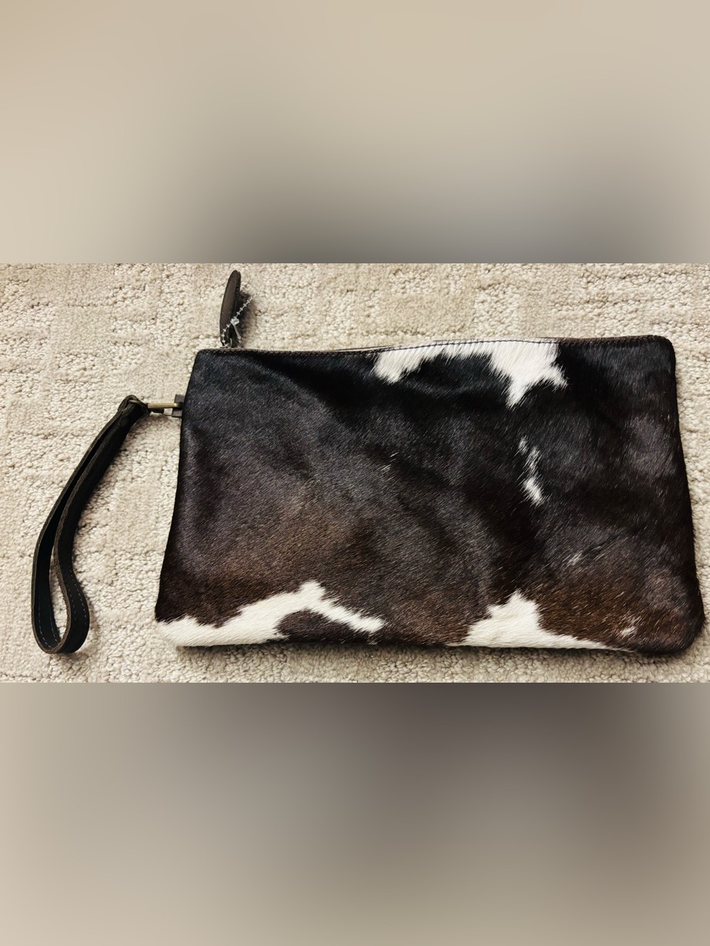 Gravity & Grace Cowhide Leather Wristlet Clutch “Ethically Sourced”